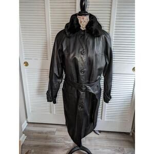 Vintage Jones New York leather coat